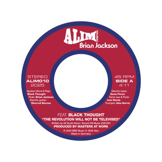 Brian Jackson: The Revolution Will Not Be Televised feat. Black Thought, MAW (Import) Vinyl 7"