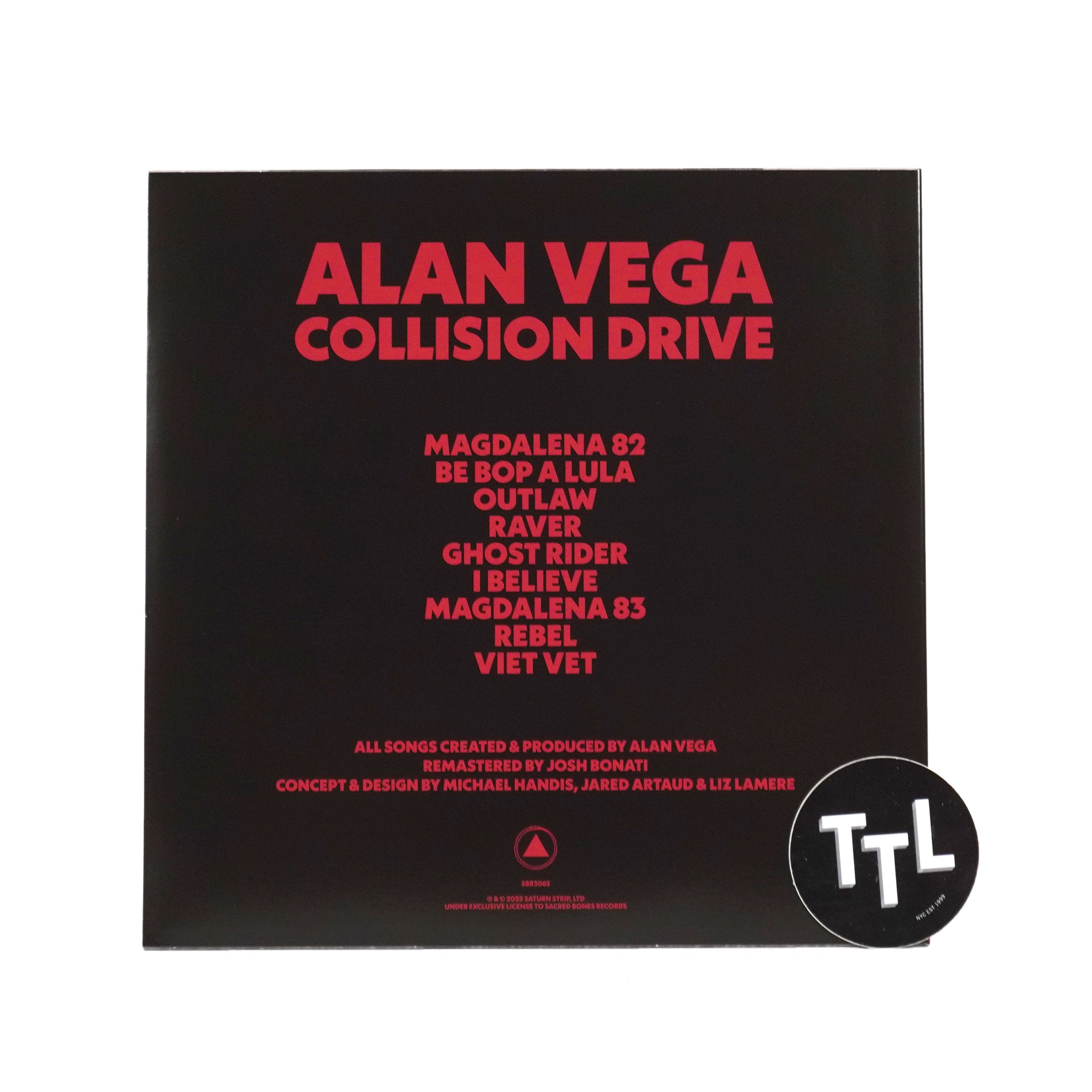 Alan Vega: Collision Drive (Colored Vinyl) Vinyl LP – TurntableLab.com