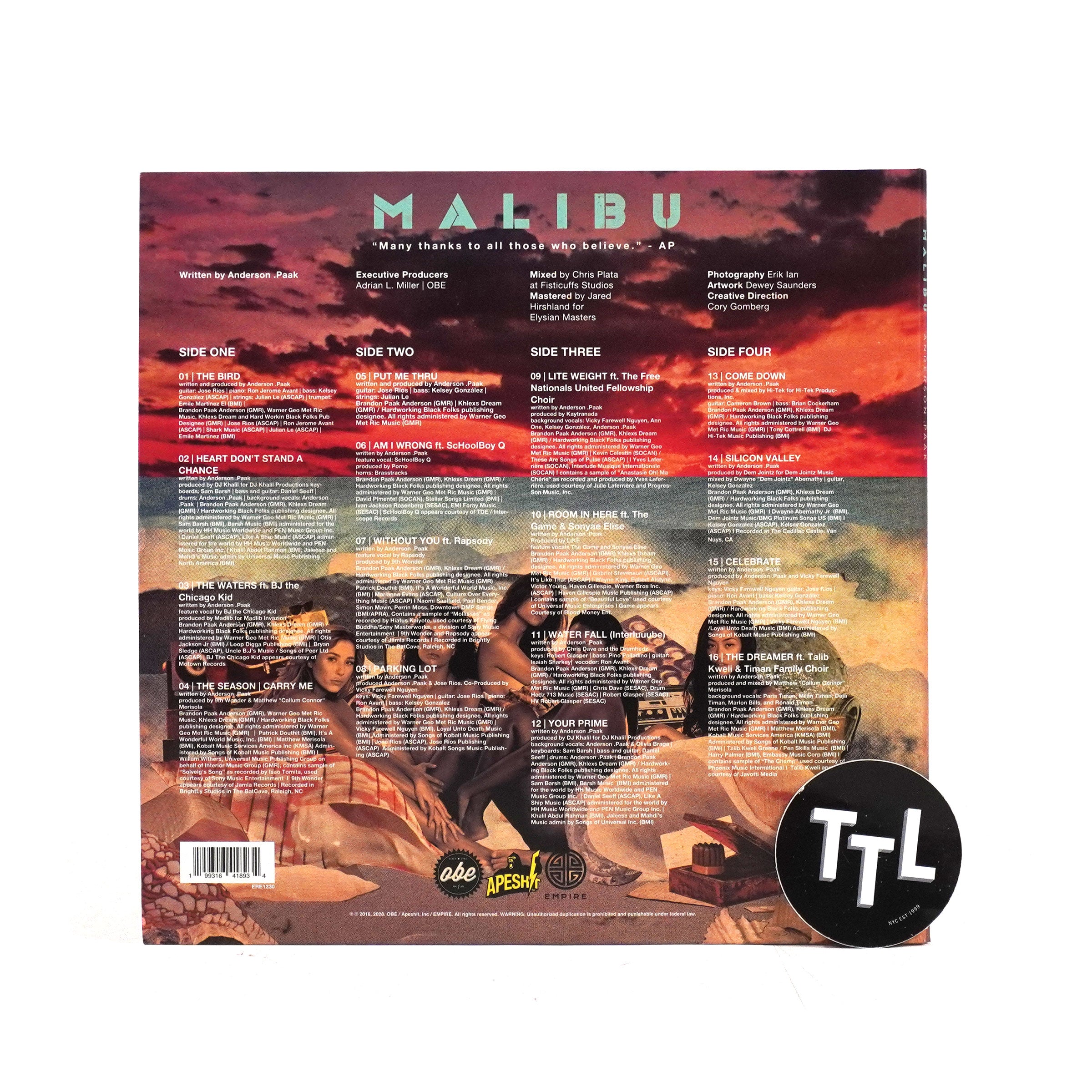 Anderson .Paak: Malibu - 10th Anniversary Edition (Colored Vinyl