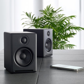 Audioengine: A2+ Wireless Powered Speakers w/Bluetooth - Black - (Open Box Special)