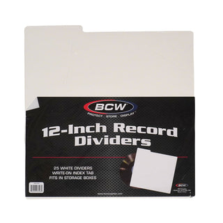 BCW Supplies: LP Record Dividers - 25 Units