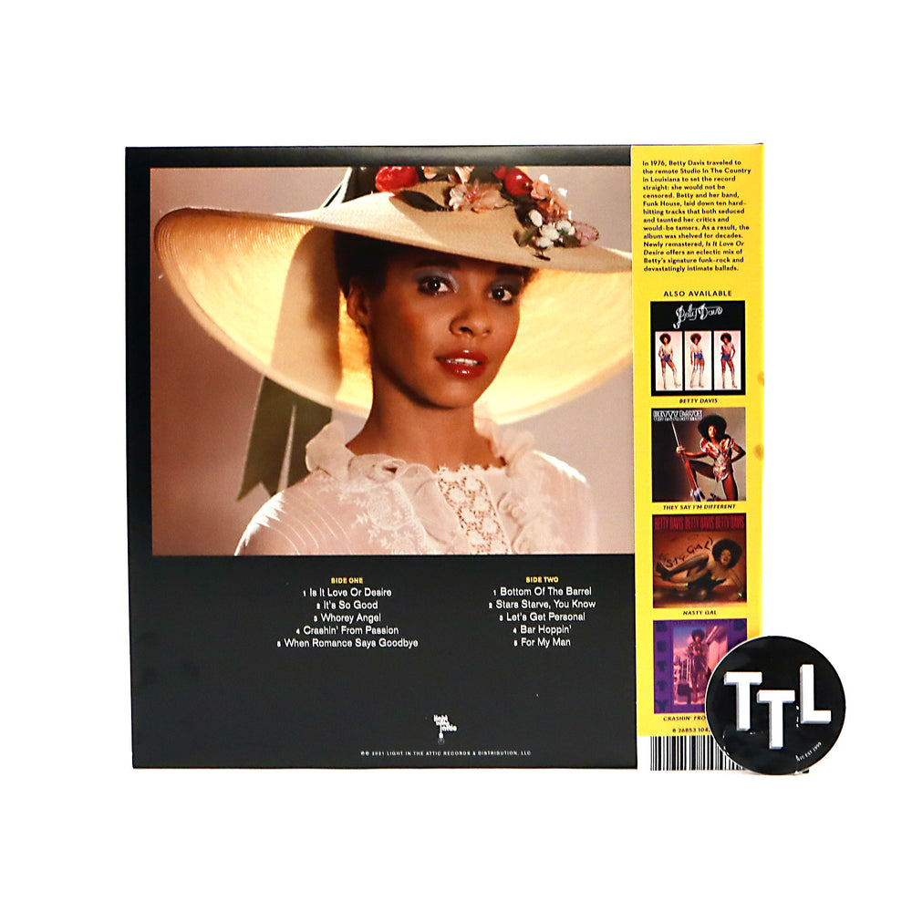 Betty Davis: Is It Love Or Desire (Colored Vinyl) Vinyl LP