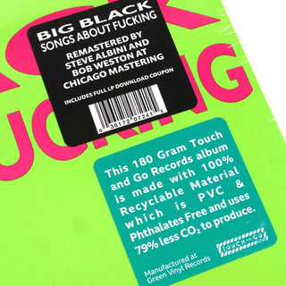 Big Black: Songs About Fucking Vinyl LP