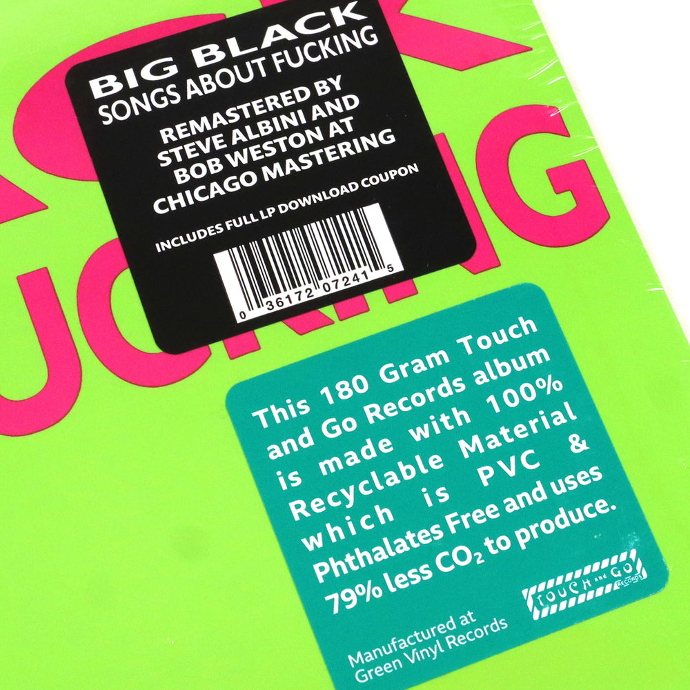 Big Black: Songs About Fucking (180g) Vinyl LP — TurntableLab.com