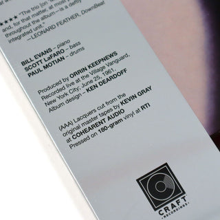 Bill Evans Trio: Waltz For Debby (Original Jazz Classics 180g) Vinyl LP