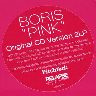 Boris: Pink (Indie Exclusive Colored Vinyl) Vinyl 2LP