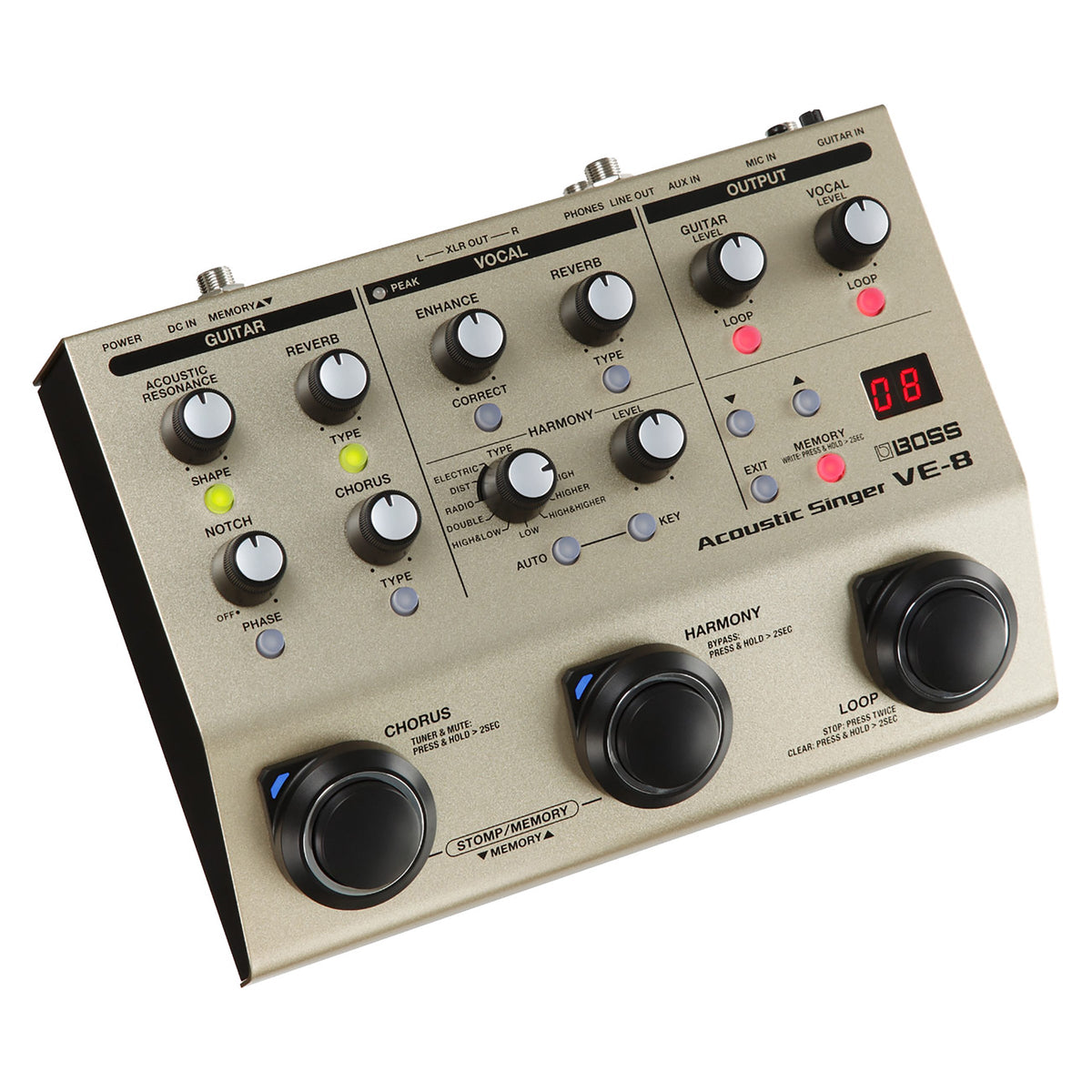 Boss: VE-8 Acoustic Singer (Open Box Special) — TurntableLab.com 