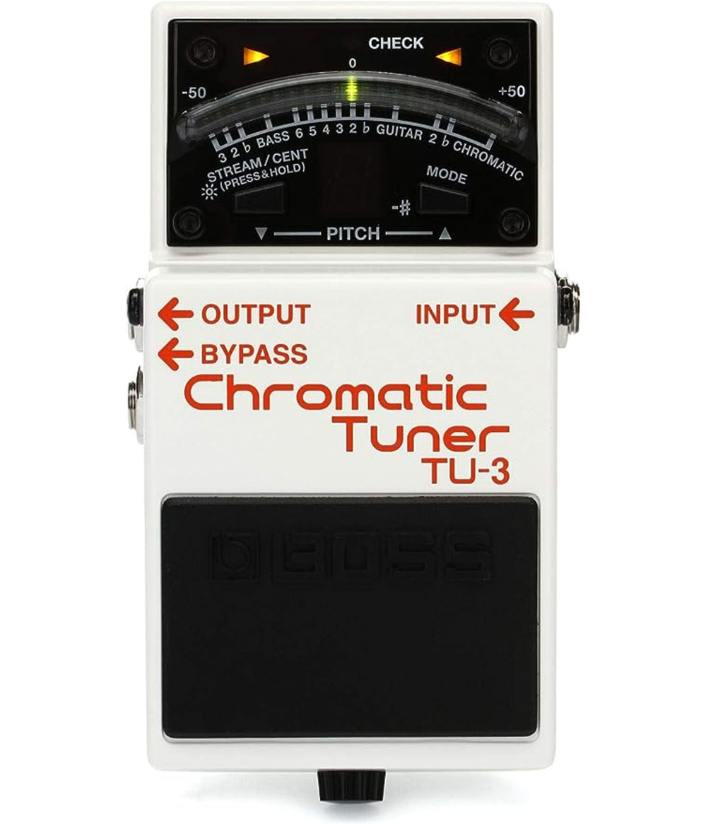 Boss: TU3 Chromatic Tuner Pedal with Bypass - (Open Box Special)