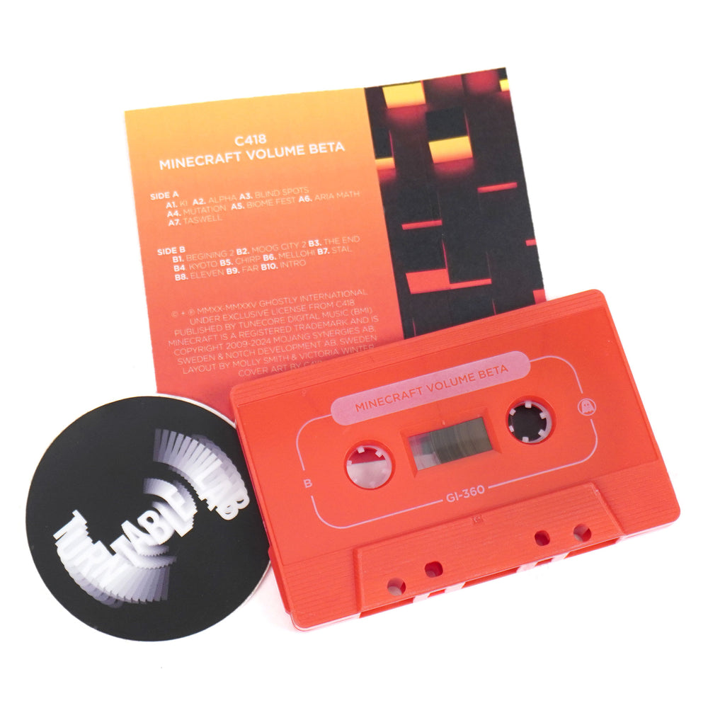 C418 Minecraft Cube C418: Minecraft Volume Alpha + Volume Beta 2xCassette Boxset ...
