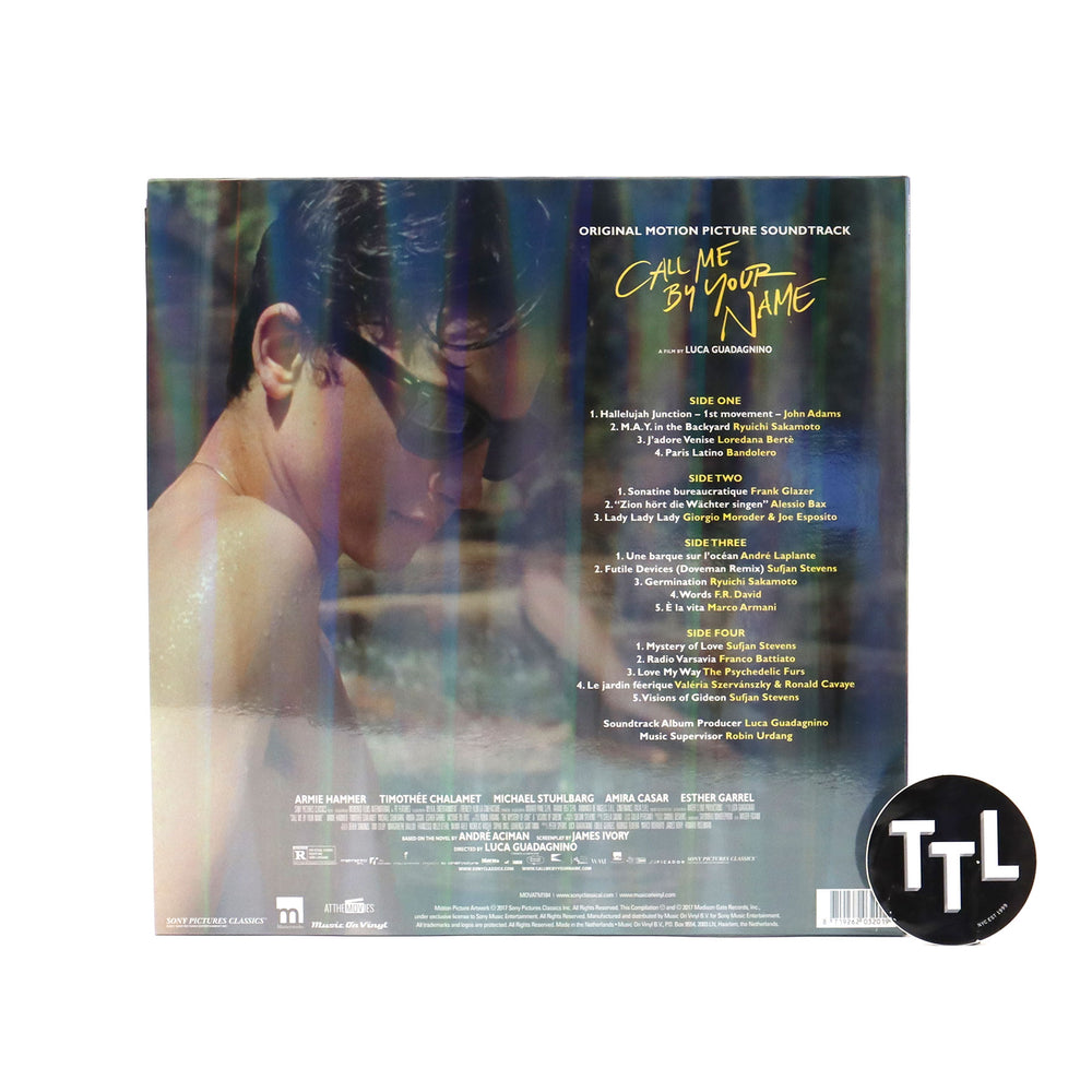 Call Me By Your Name: Soundtrack (180g, Purple Colored Vinyl) Vinyl 2LP