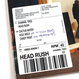 Channel Tres: Head Rush (Import) Vinyl 2LP