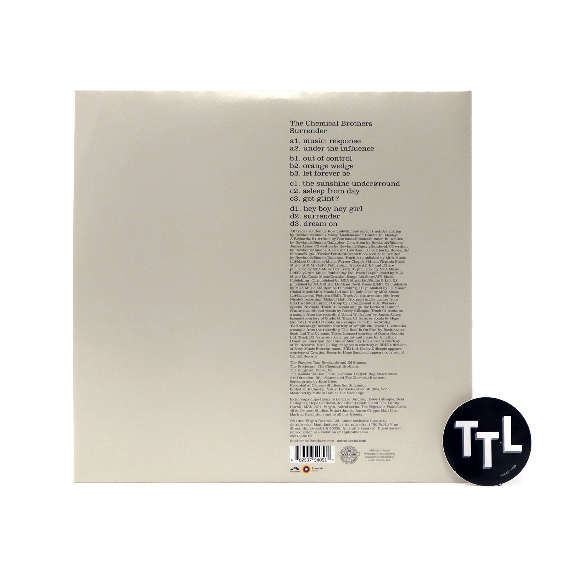 The Chemical Brothers Surrender (180g) Vinyl 2LP —