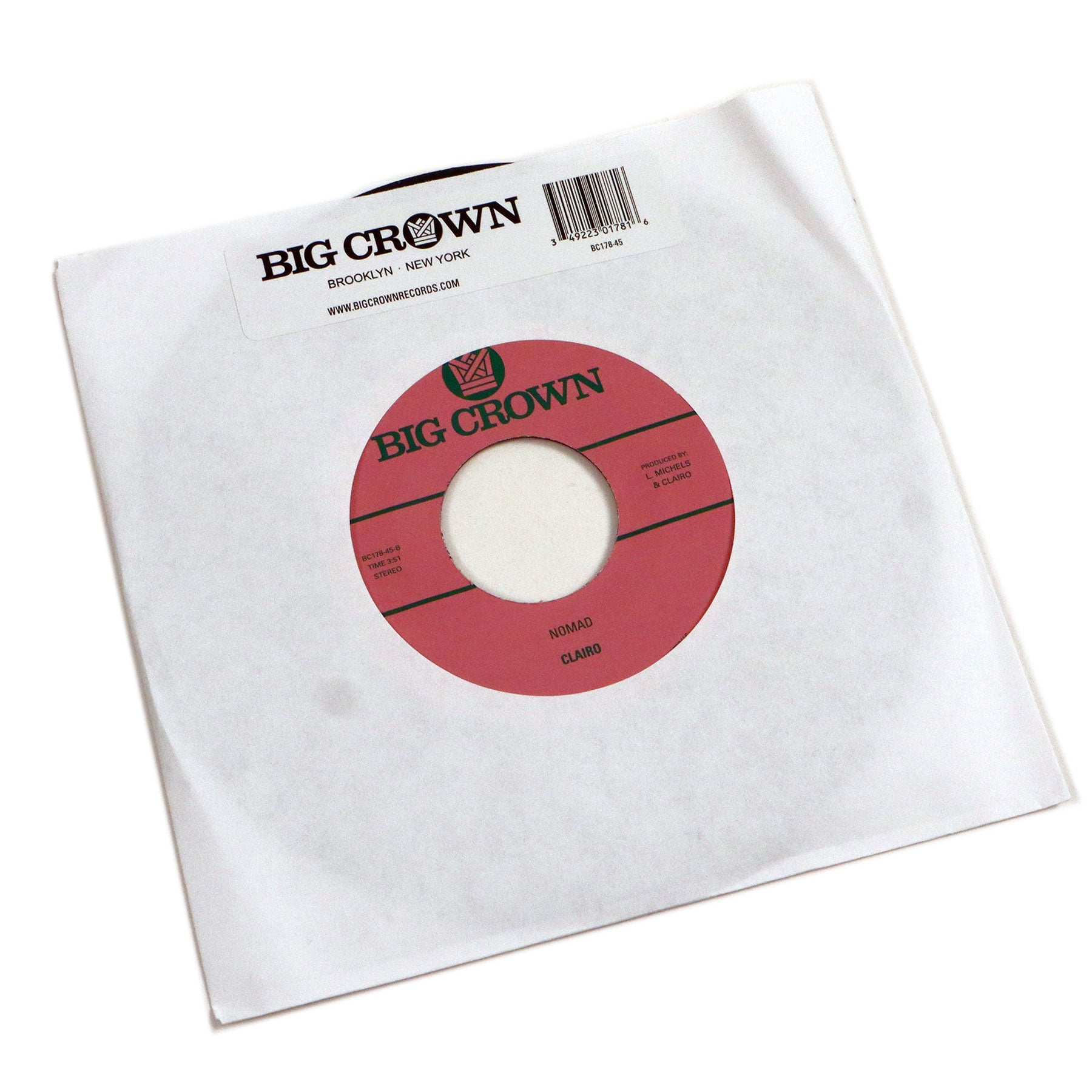 Clairo - Sexy To Someone / Nomad レコード clairo-7inch-3.jpg?v=1719848676