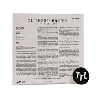 Clifford Brown: Memorial Album (180g, Mono) Vinyl LP