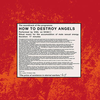 Coil: How To Destroy Angels Vinyl 12"