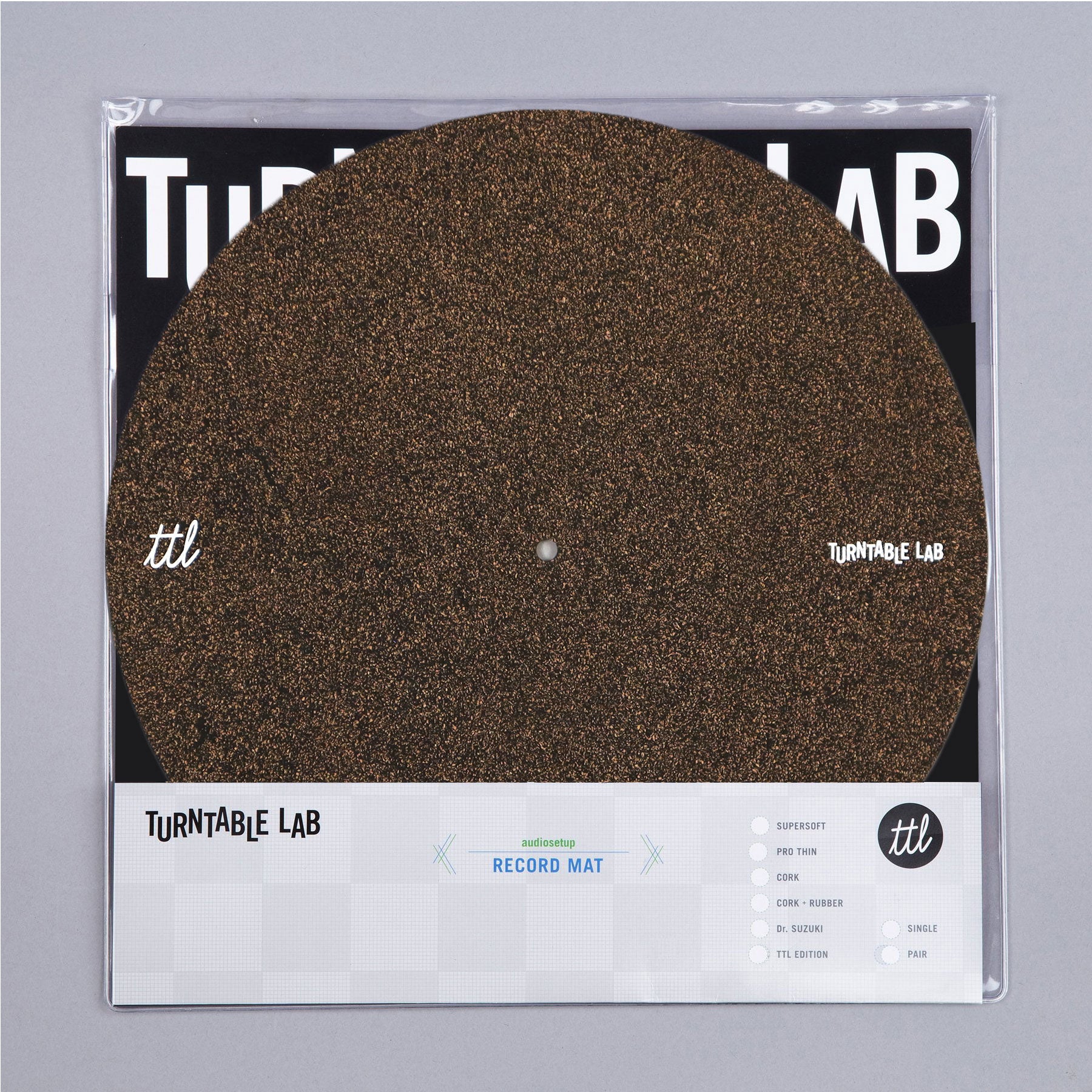Turntable Lab Cork & Rubber Record Mat —