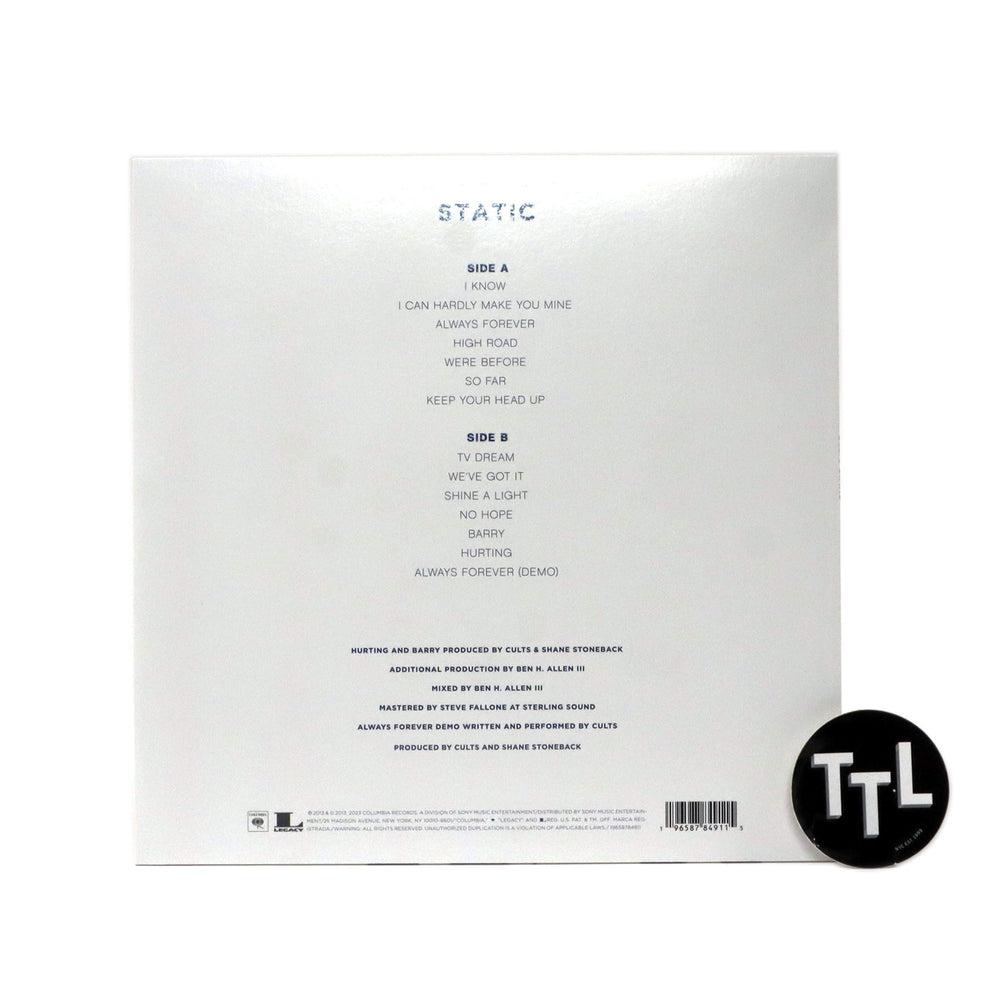 Cults: Static (Indie Exclusive Colored Vinyl) Vinyl LP