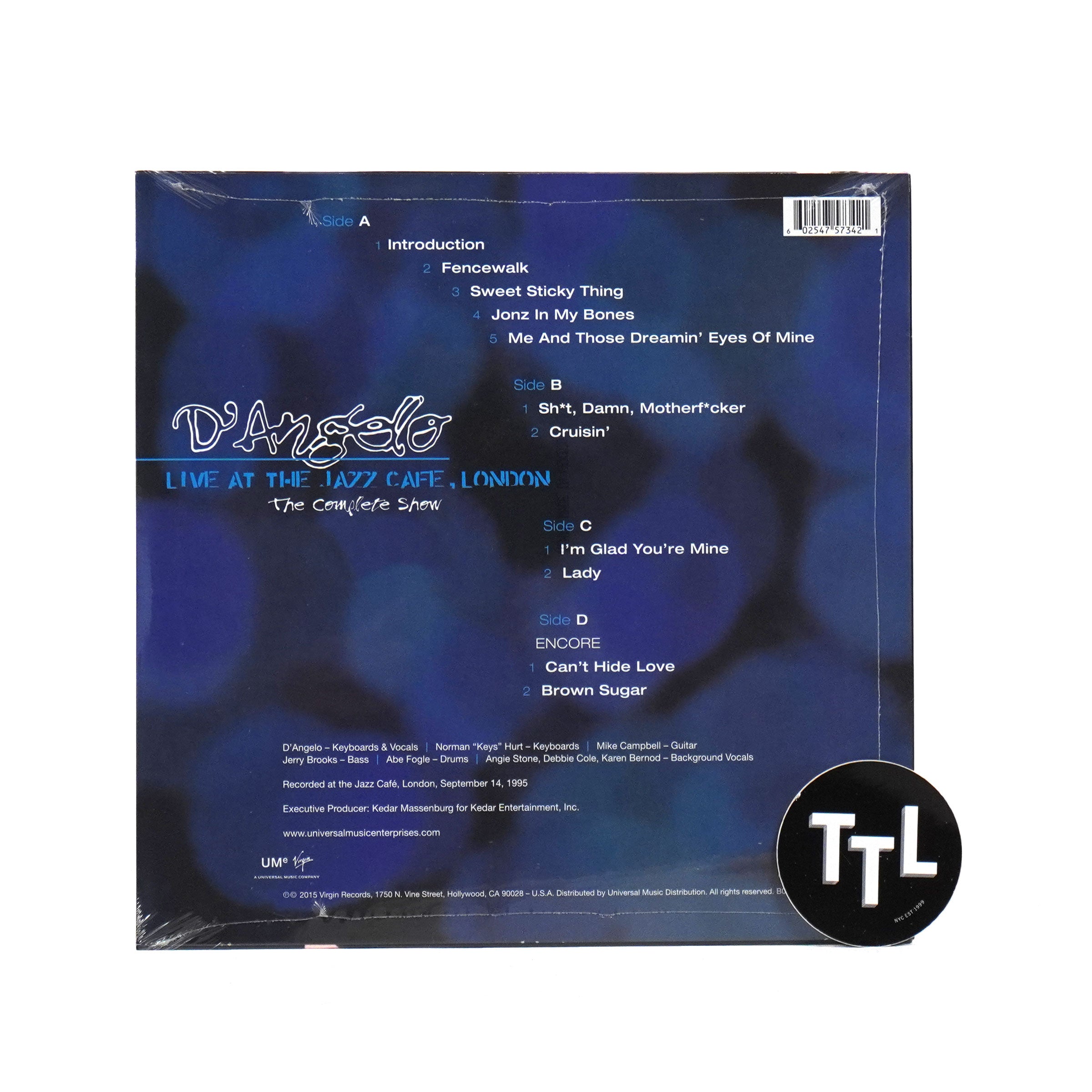 D'Angelo: Live At The Jazz Cafe, London Vinyl 2LP – TurntableLab.com