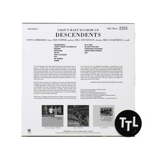Descendents: I Don't Want To Grow Up - Punk Note Edition Vinyl LP 