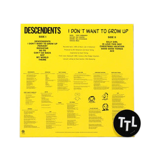 Descendents: I Don't Want To Grow Up (Colored Vinyl) Vinyl LP