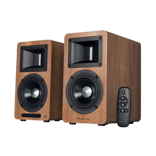Edifier: Airpulse A80 Powered Speakers w/Bluetooth - Wood Brown