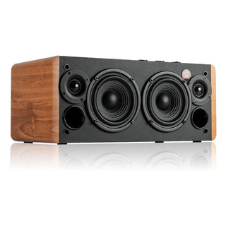 Edifier: D12 Stereo Speaker w/ Bluetooth - Wood Brown