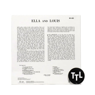Ella Fitzgerald & Louis Armstrong: Ella & Louis (Acoustic Sounds 180g) Vinyl LP