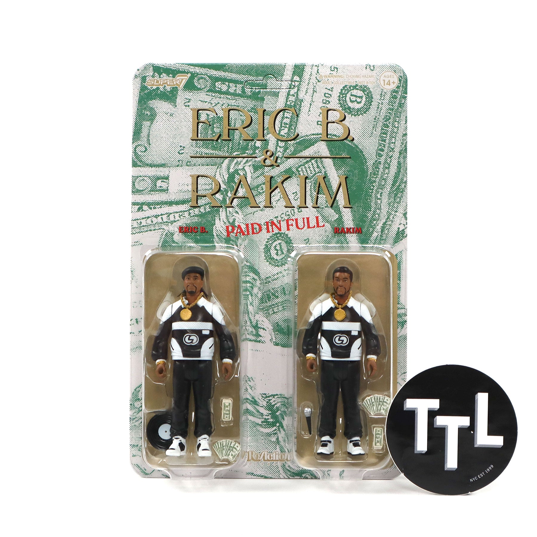 Super7 Eric B. & Rakim Reaction Figures Wave 02 - 2 Action Figure Da 9,5 Cm Con Accessori, Ispirate A 'Follow The Leader' - 4