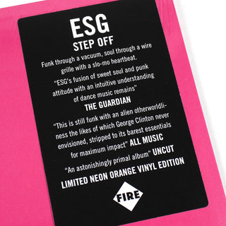 ESG: Step Off (Indie Exclusive Colored Vinyl) Vinyl LP