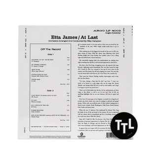 Etta James: At Last (Acoustic Sounds 180g) Vinyl LP