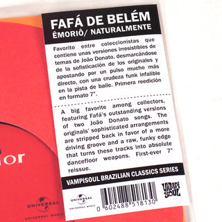 Fafa De Belem: Emorio / Naturalmente Vinyl 7"