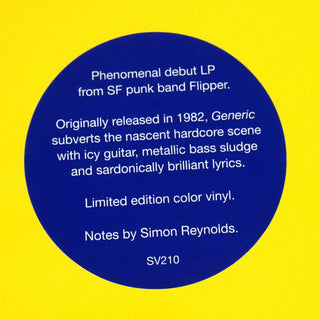 Flipper: Generic Flipper (Colored Vinyl) Vinyl LP