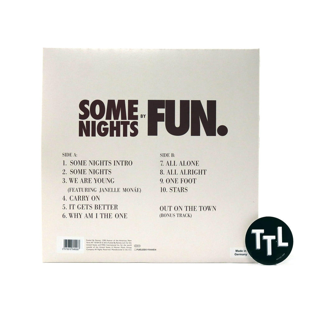 billede Rationalisering At forurene Fun.: Some Nights (Colored Vinyl) Vinyl LP — TurntableLab.com
