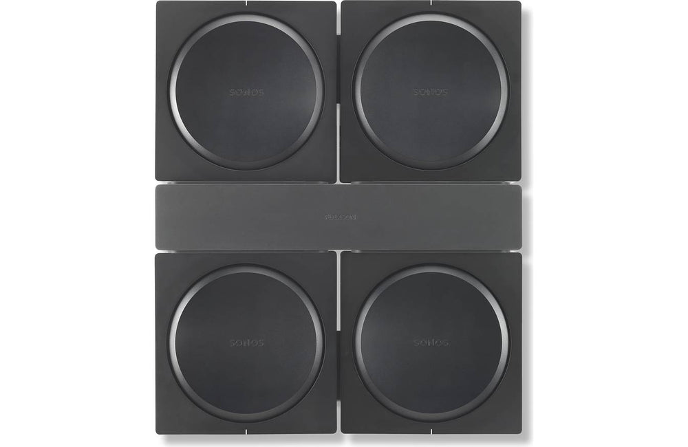 Flexson: Wall Mount For 4 Sonos AMP - Black (AAV-FLXSAWX4WM1021)