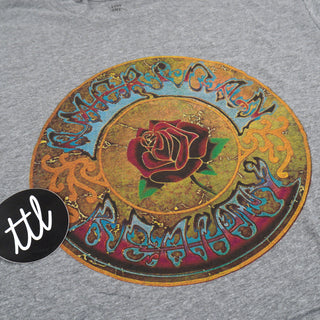Grateful Dead: American Beauty Shirt - Grey