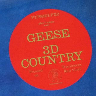 Geese: 3D Country (Indie Exclusive Colored Vinyl) Vinyl LP