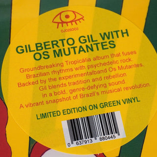 Gilberto Gil: Gilberto Gil With Os Mutantes (Colored Vinyl) Vinyl LP