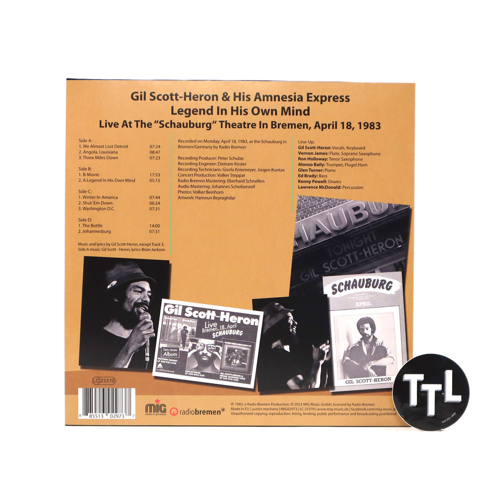 Gil Scott-Heron: Legend In His Own Mind (Colored Vinyl) Vinyl 2LP