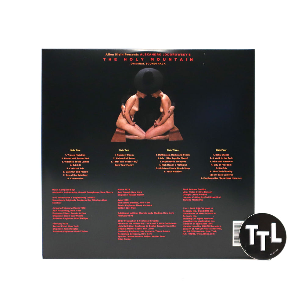 Alejandro Jodorowsky: The Holy Mountain Original Soundtrack (Colored Vinyl) Vinyl 2LP