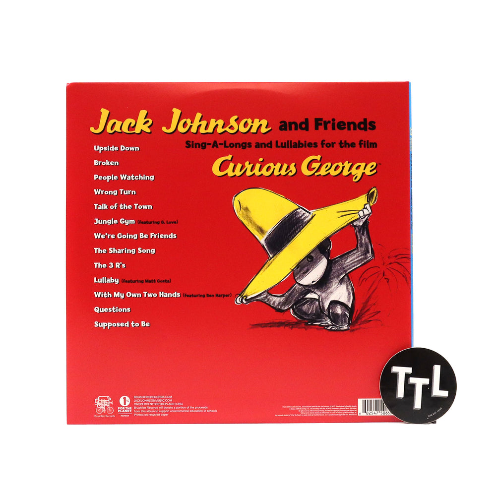 Jack Johnson & Friends: Curious George - Sing-a-Long Songs and Lullabies for the Film Vinyl LP