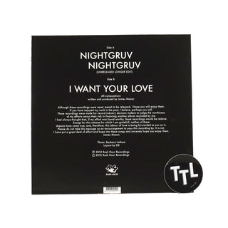 James Mason: Nightgruv / I Want Your Love Vinyl 12"
