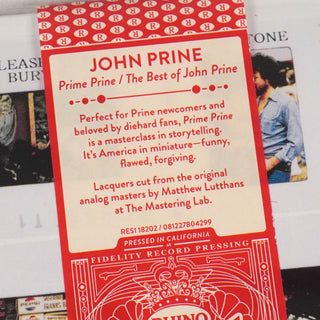 John Prine: Prime Prine - The Best Of (Rhino Reserve 180g) Vinyl LP