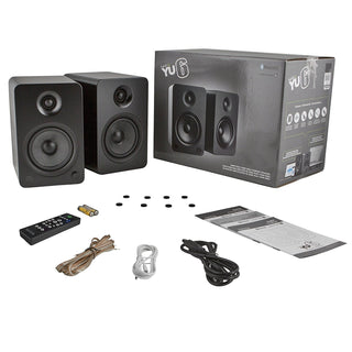 Kanto: YU6 Powered Bookshelf Speakers - Matte Black (YU6MB) - (Open Box Special)