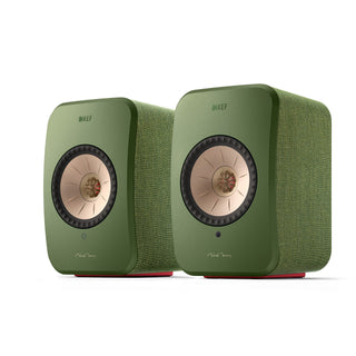 KEF: LSX II Powered Speakers - Olive Pair (Open Box Special)