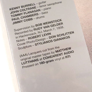 Kenny Burrell & John Coltrane: Kenny Burrell & John Coltrane (Original Jazz Classics 180g) Vinyl LP