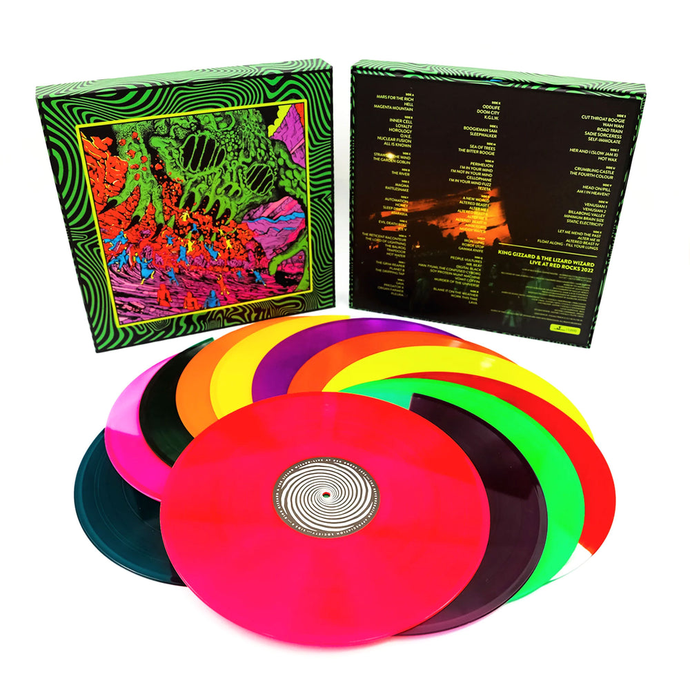 King Gizzard And The Lizard Wizard: Live At Red Rocks '22 (Colored Vinyl) Vinyl 12LP Boxset
