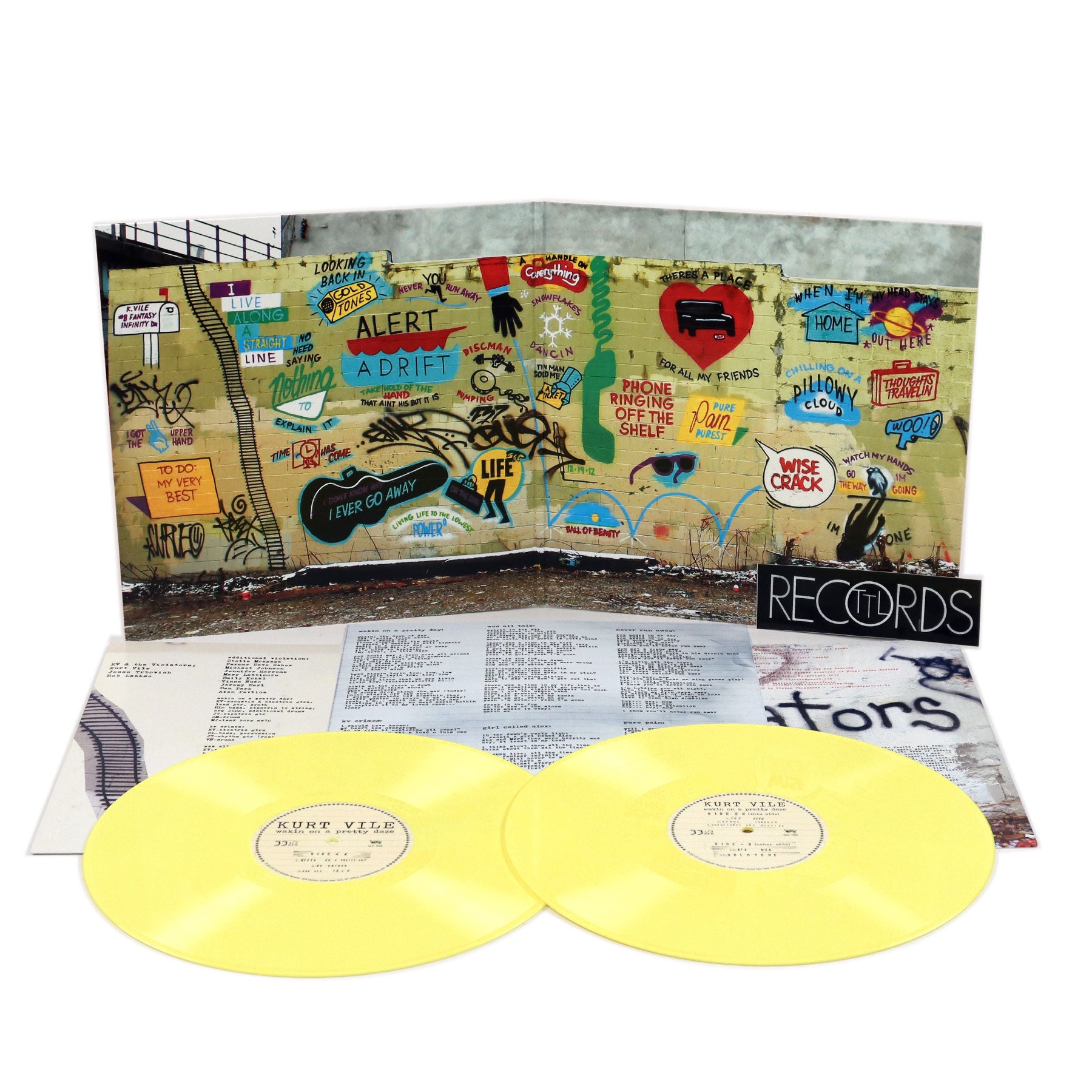 Pretty Daize Kurt Vile: Wakin On A Pretty Daze (Yellow Colored Vinyl) Vinyl 2LP ...