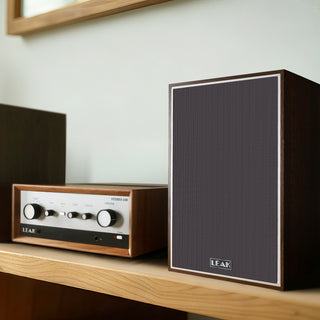 Leak: Sandwich 100 Bookshelf Speakers - Walnut / Pair