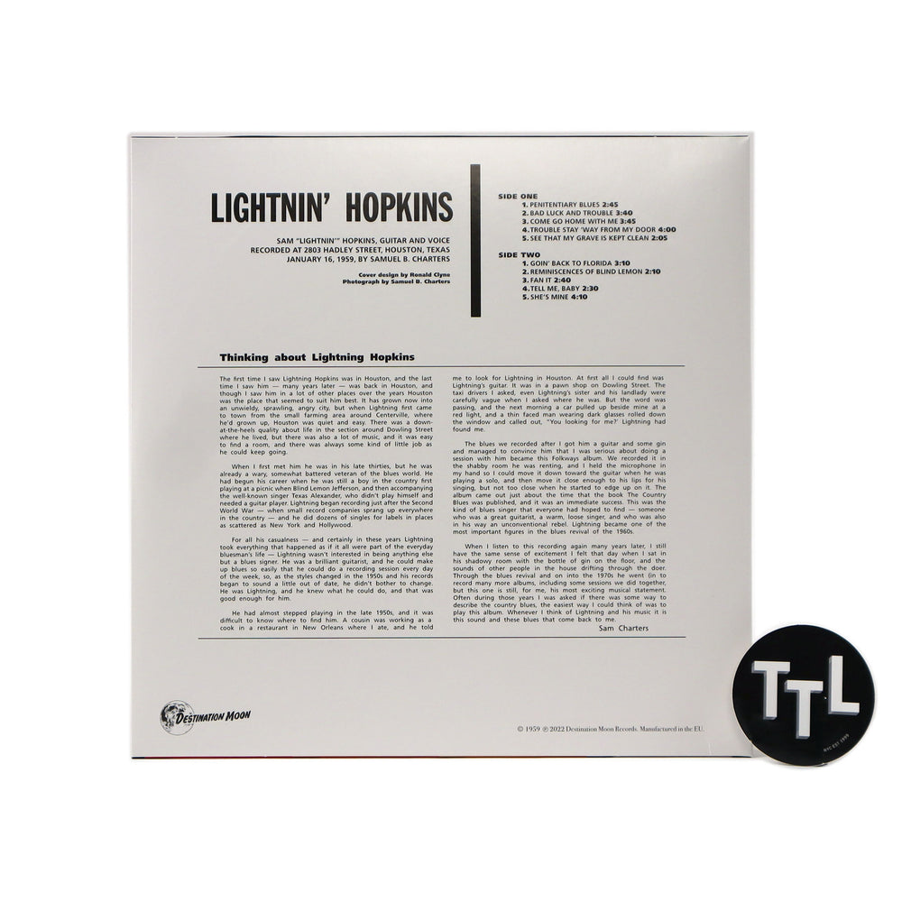 Lightnin' Hopkins: Lightnin' Hopkins (Colored Vinyl) Vinyl LP