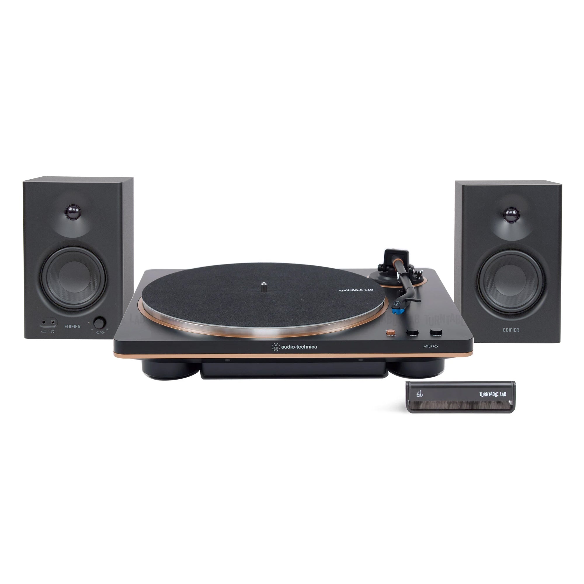 Audio-Technica: AT-LP70X Edifier MR4 Turntable Package
